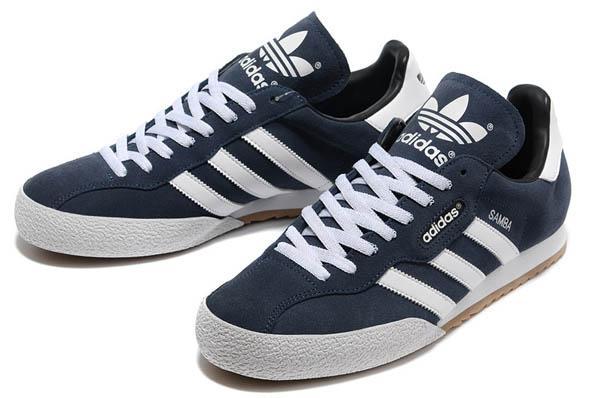 mens navy samba trainers